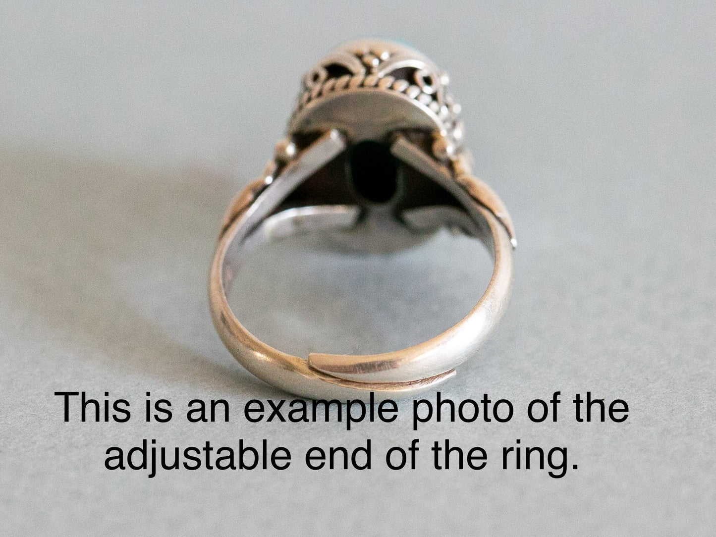 Amber Sterling Silver Ring
