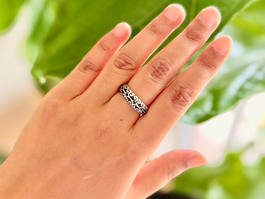 Filigree Silver Band