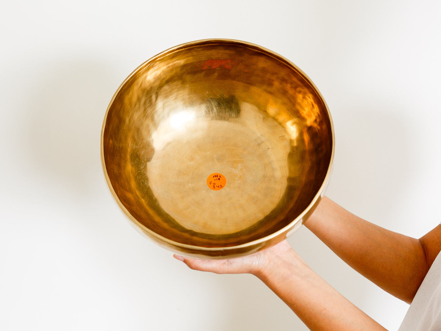 Hand HammeredSinging Bowl - Base Note A#2 118 Hz