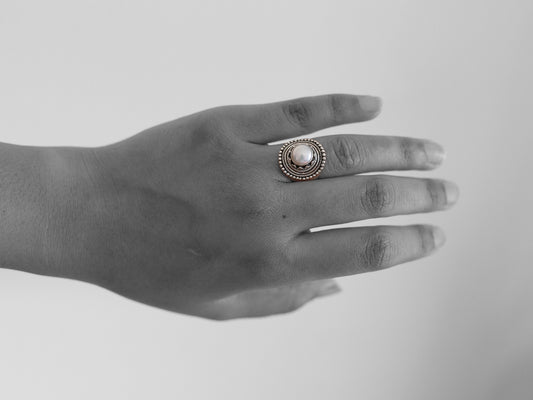 Pearl Sterling Silver Ring