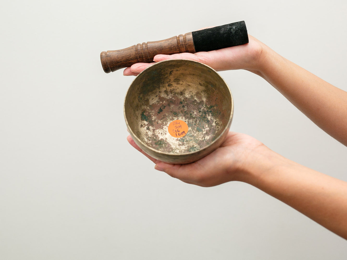 Small Tara Singing Bowl - Base Note D#4 (309 Hz)