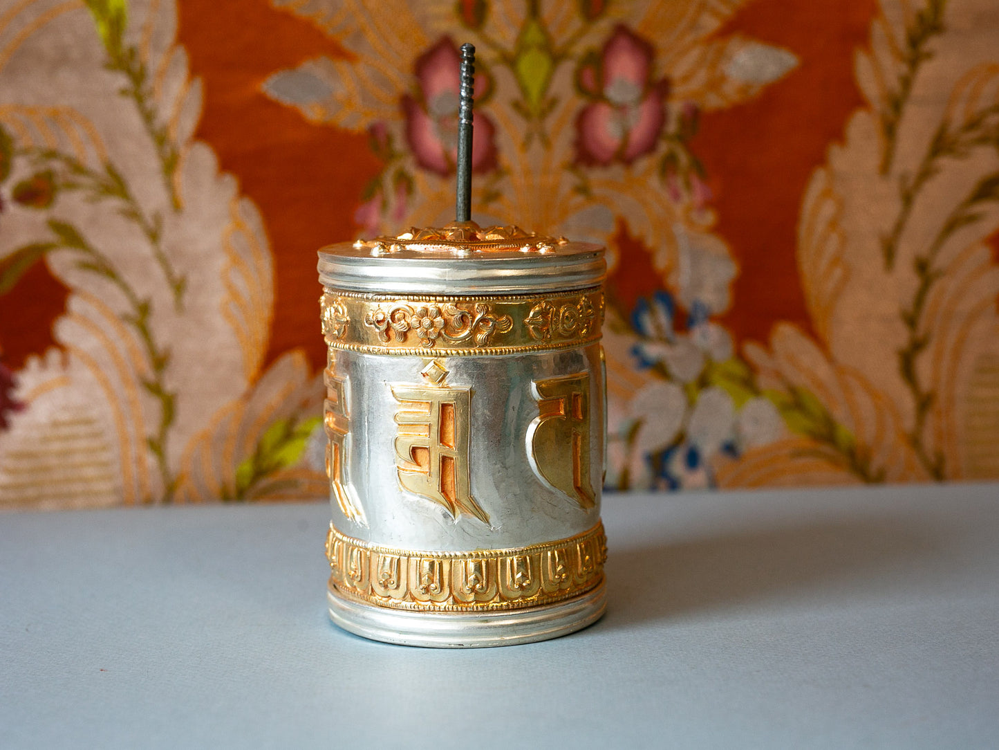 Spinning Table Top Mani Prayer Wheel