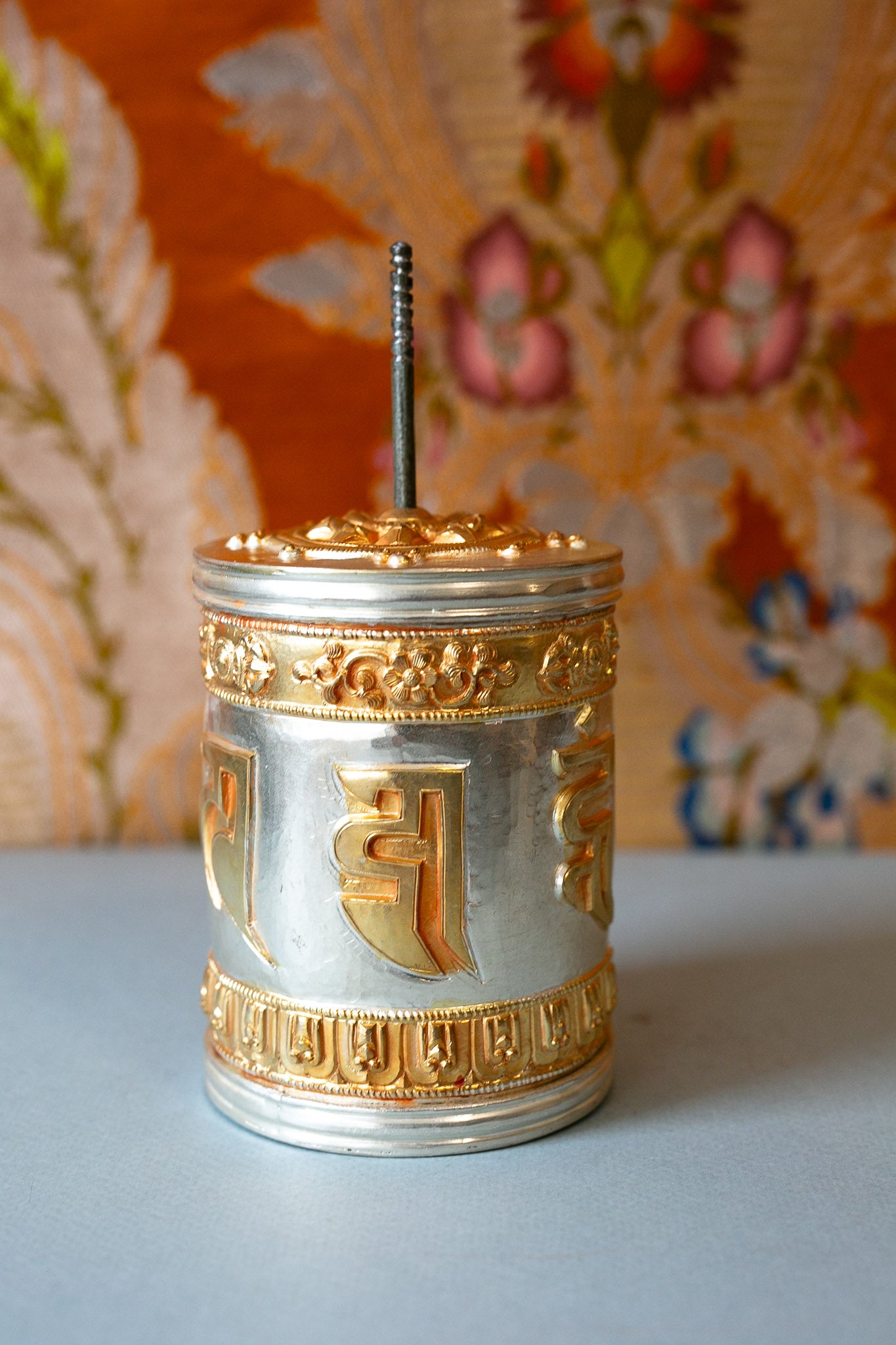 Spinning Table Top Mani Prayer Wheel
