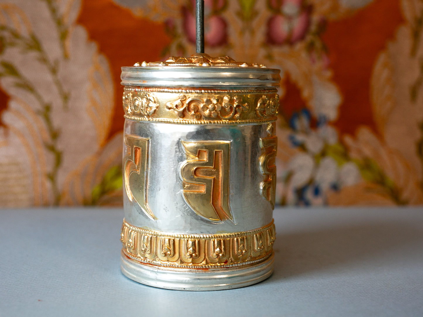 Spinning Table Top Mani Prayer Wheel