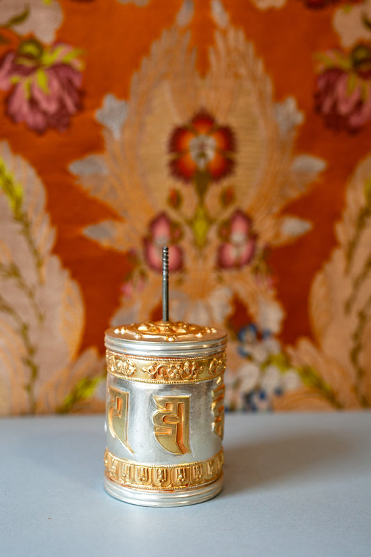 Spinning Table Top Mani Prayer Wheel