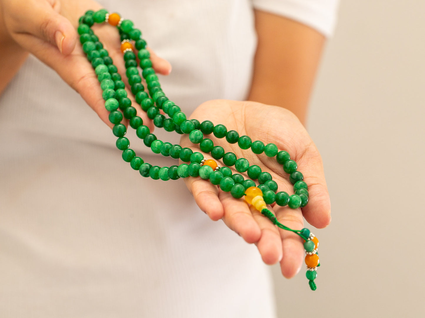 108 bead Green Onyx Mala