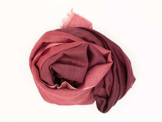 Shaded Cashmere Shawl (All Seasons) - Maroon