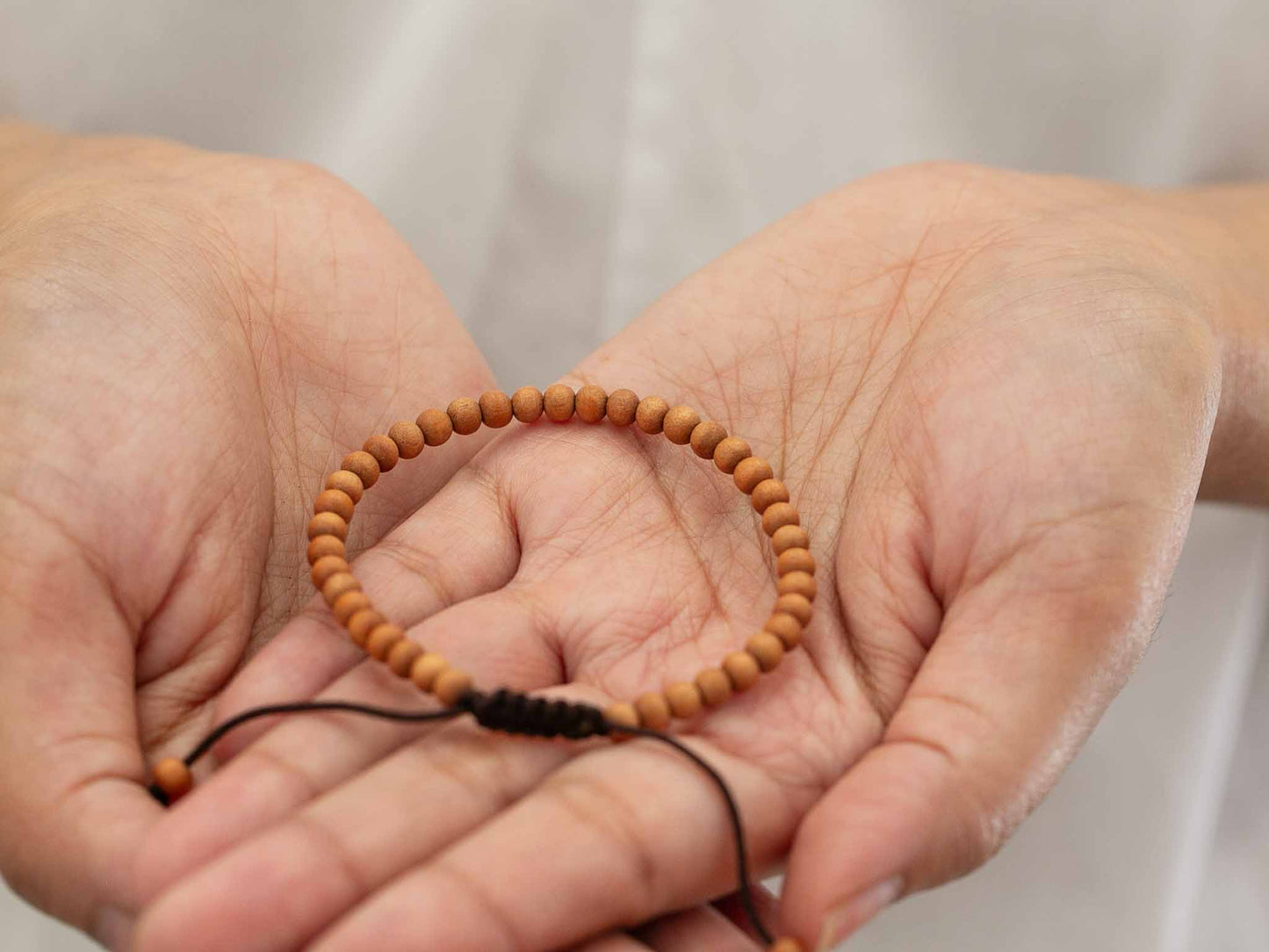 Simple Mini Sandalwood Mala Bracelet