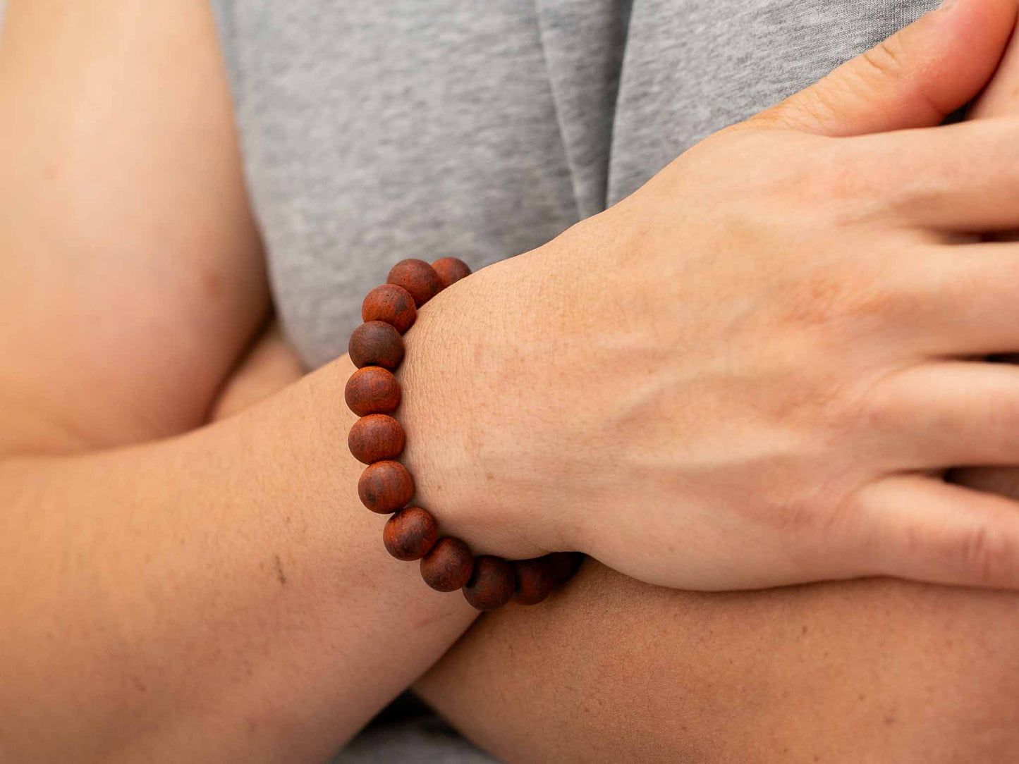 Large 10 mm Red Sandalwood Bracelet