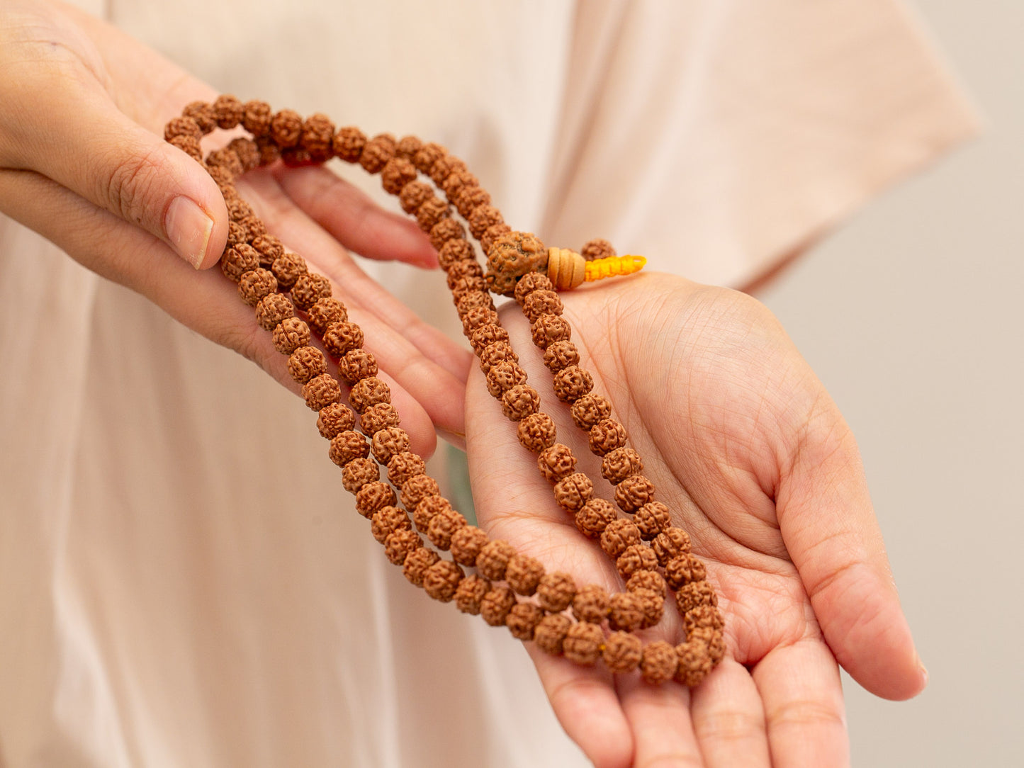 6 Face Rudraksha Mala Beads
