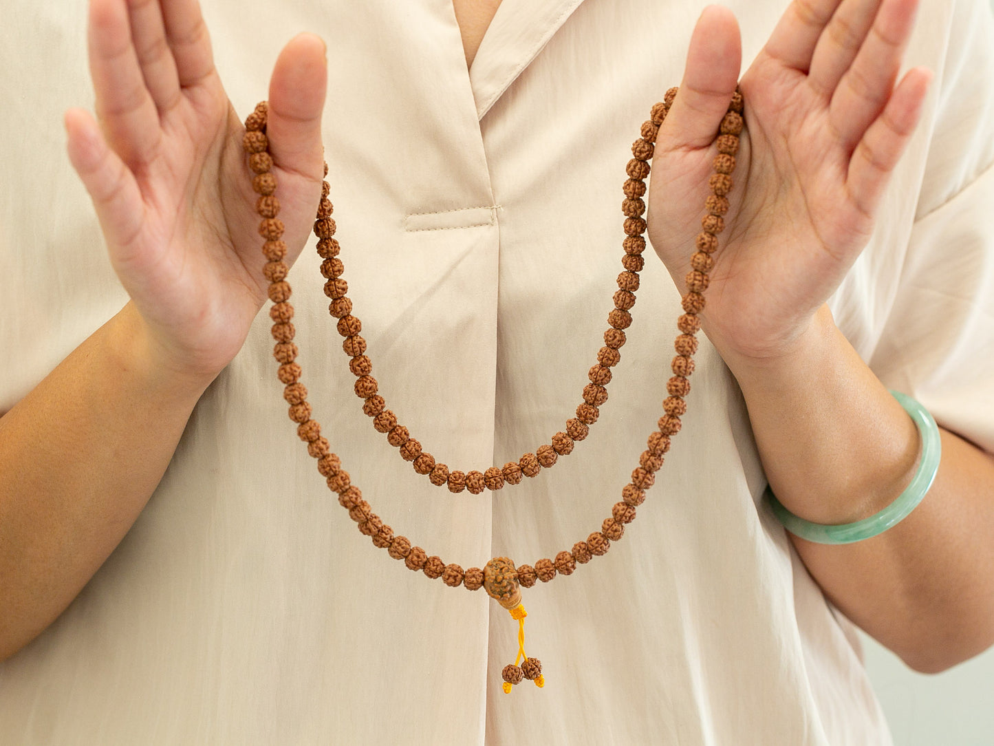 6 Face Rudraksha Mala Beads