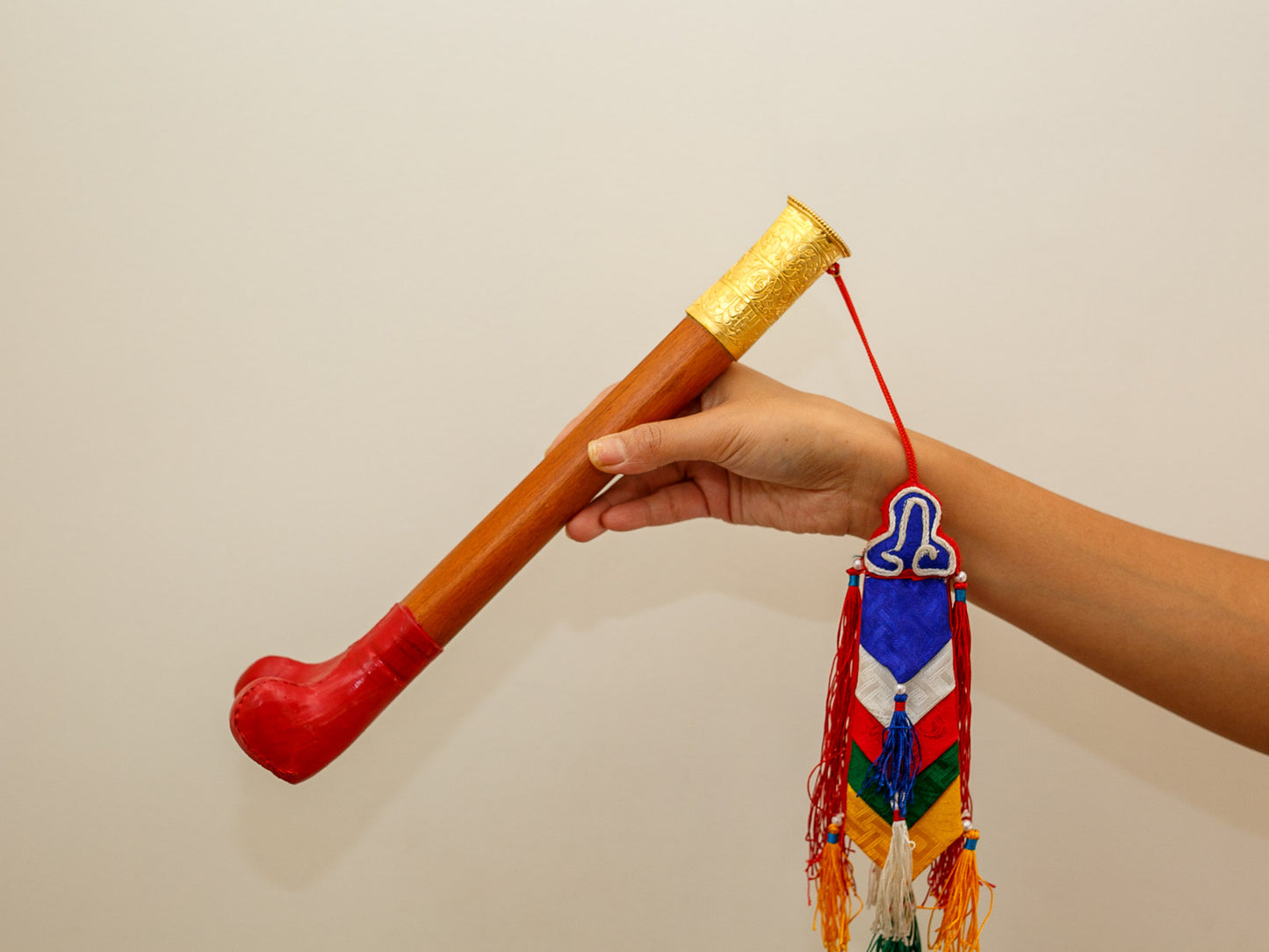 Wooden Kangling (Femur Bone Trumpet) Set