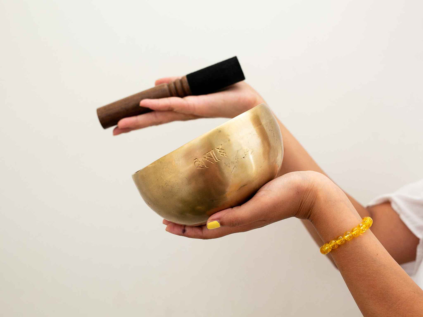 Hand Hammered Moon Singing Bowl - Base Note D#4 311 Hz