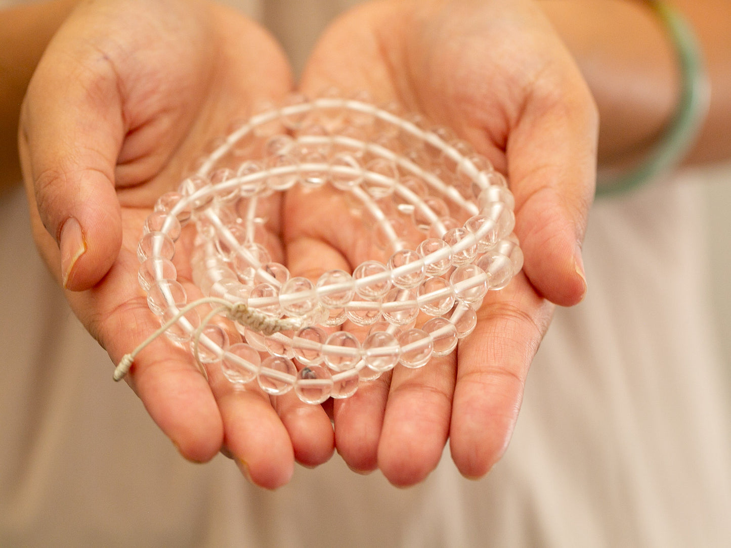 Himalayan Quartz Crystal Mala (2 sizes)