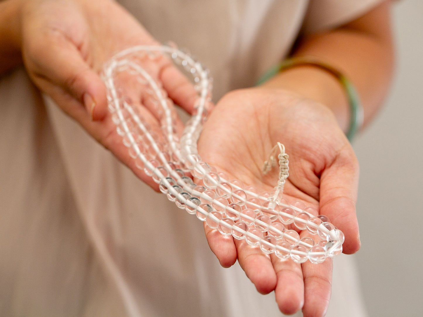 Himalayan Quartz Crystal Mala (2 sizes)
