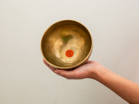 Small Hand Hammered Singing Bowl - Base note F4 (339)