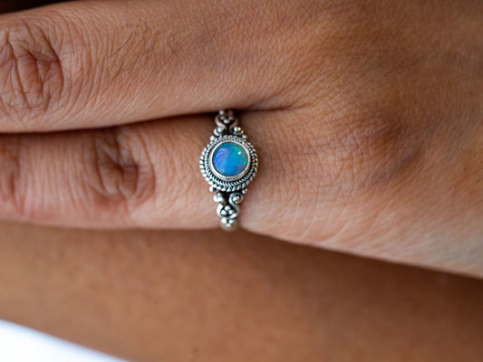 Adjustable Gemstone Ring