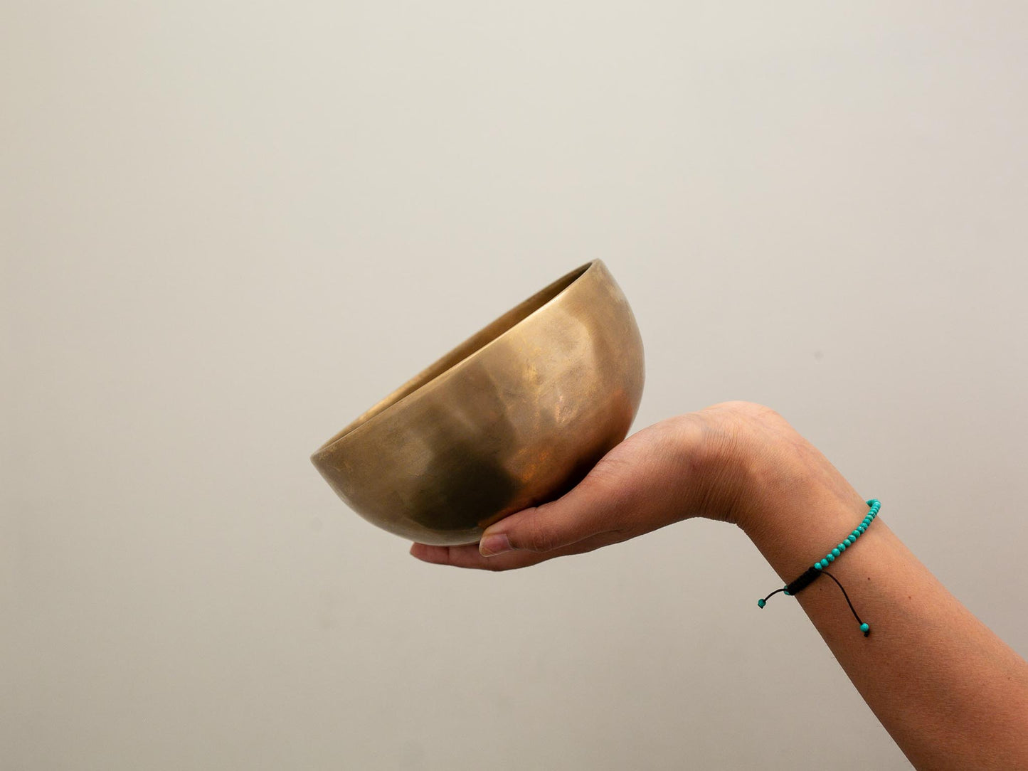 Small Hand Hammered Singing Bowl - Base note F#4 (375)