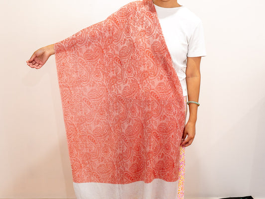 2 Tone Pattern Shawl (All Seasons) - #5