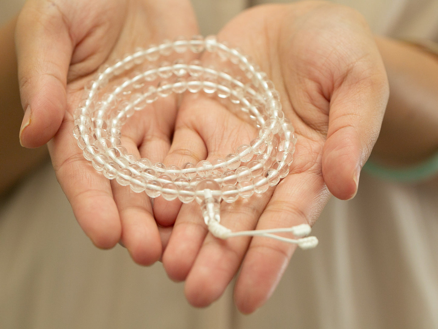 Himalayan Quartz Crystal Mala (2 sizes)