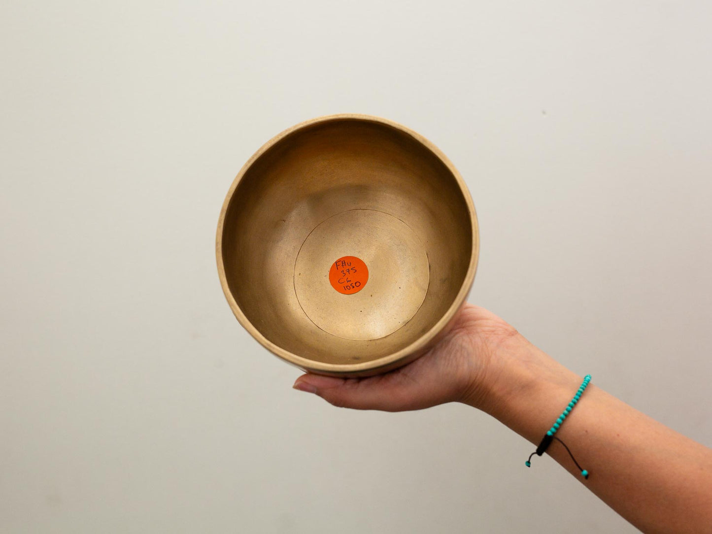 Small Hand Hammered Singing Bowl - Base note F#4 (375)