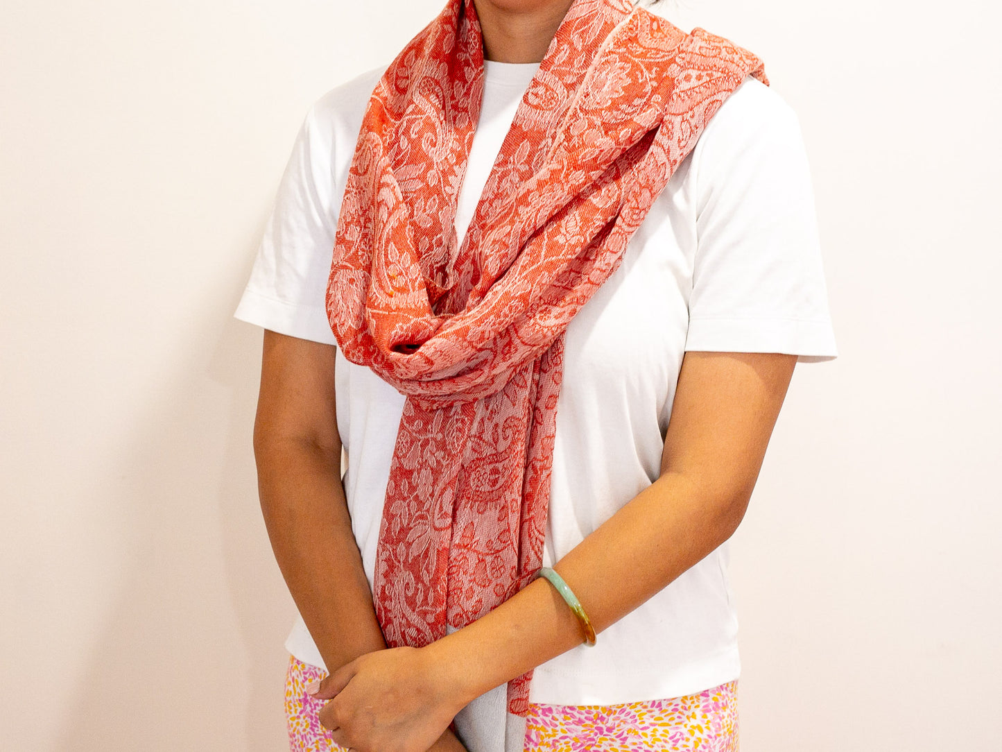 2 Tone Pattern Shawl (All Seasons) - #5