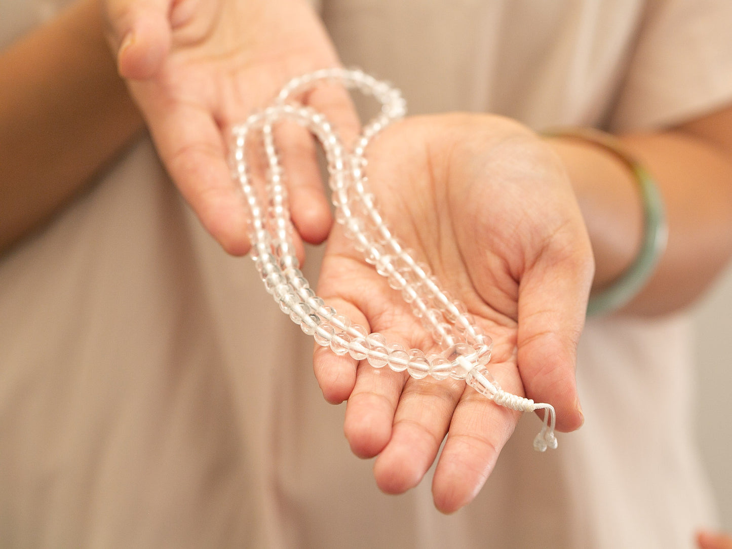 Himalayan Quartz Crystal Mala (2 sizes)