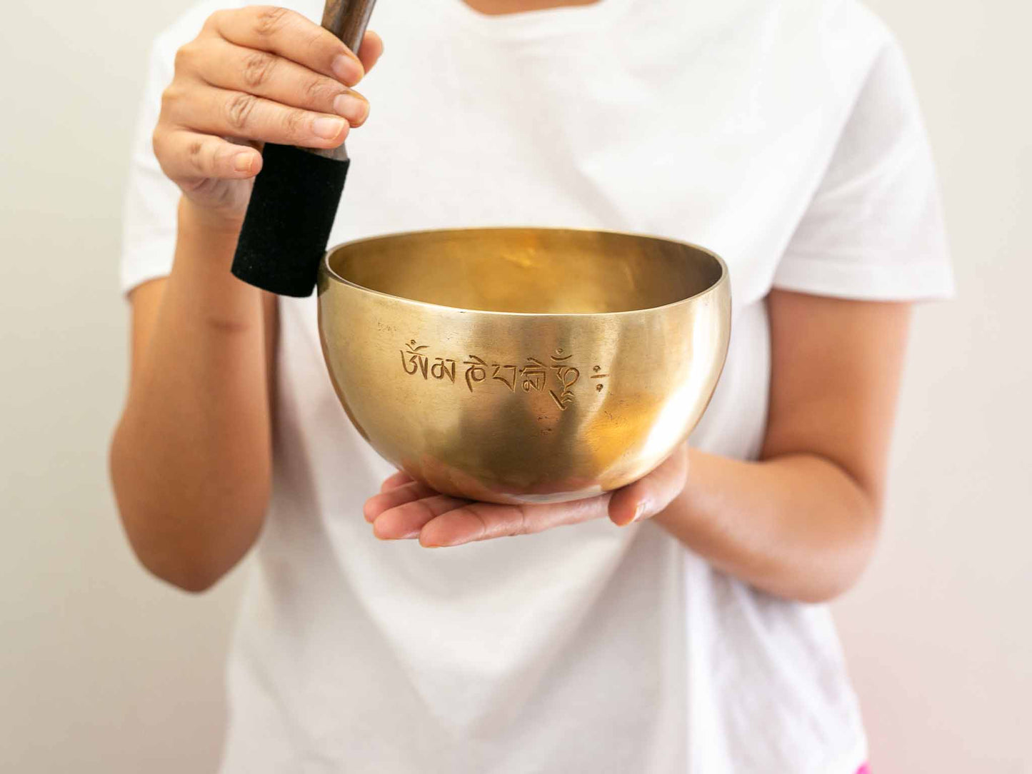 Hand Hammered Moon Singing Bowl - Base Note A#2 117 Hz