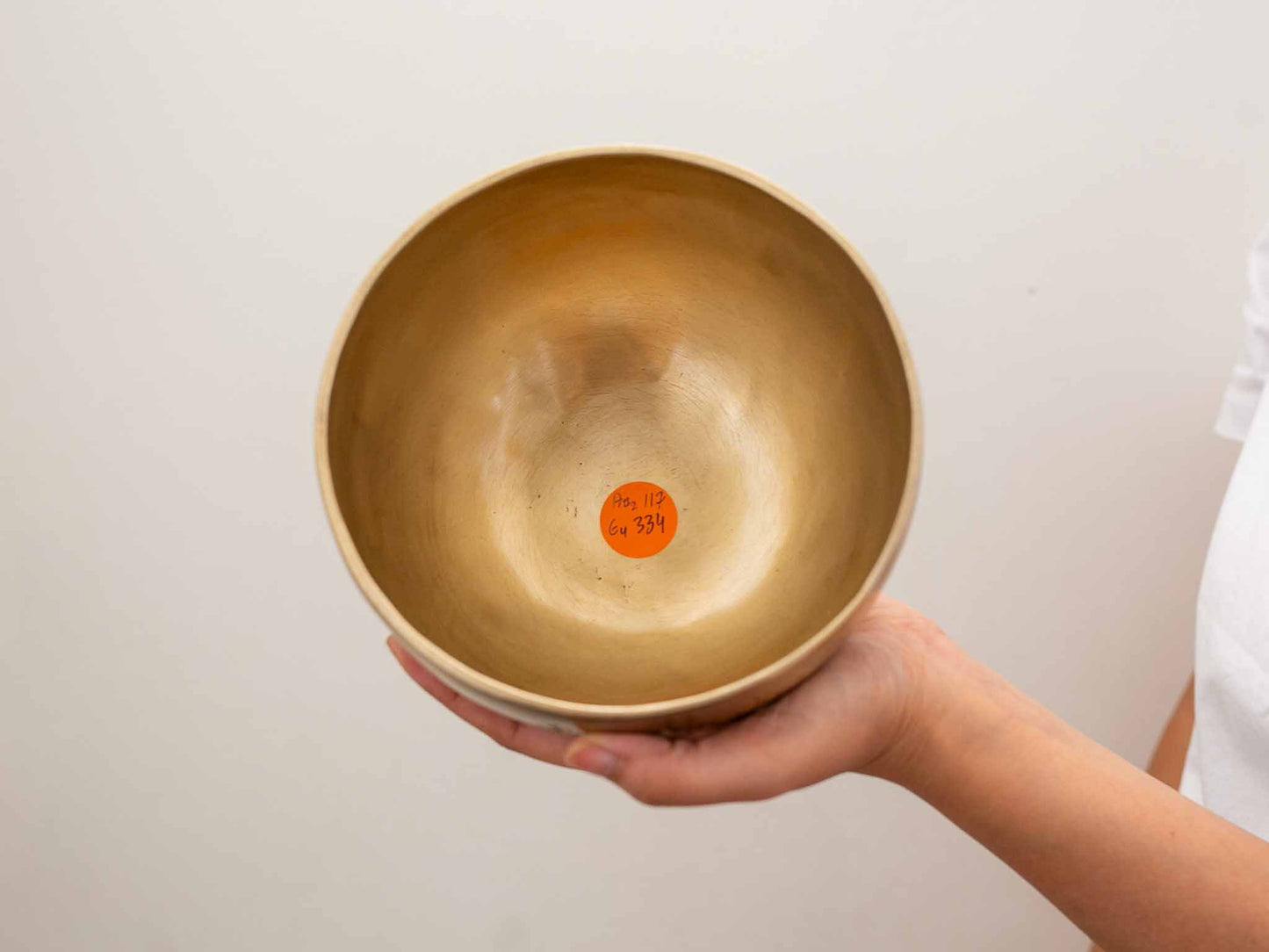 Hand Hammered Moon Singing Bowl - Base Note A#2 117 Hz