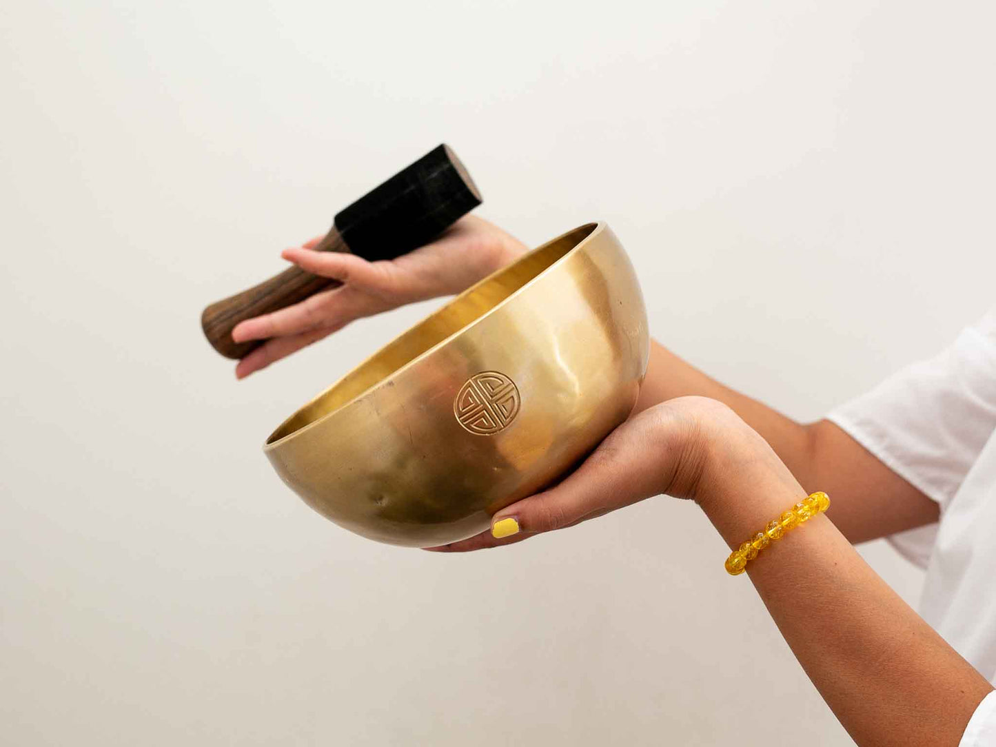 Hand Hammered Moon Singing Bowl - Base Note A3 222 Hz