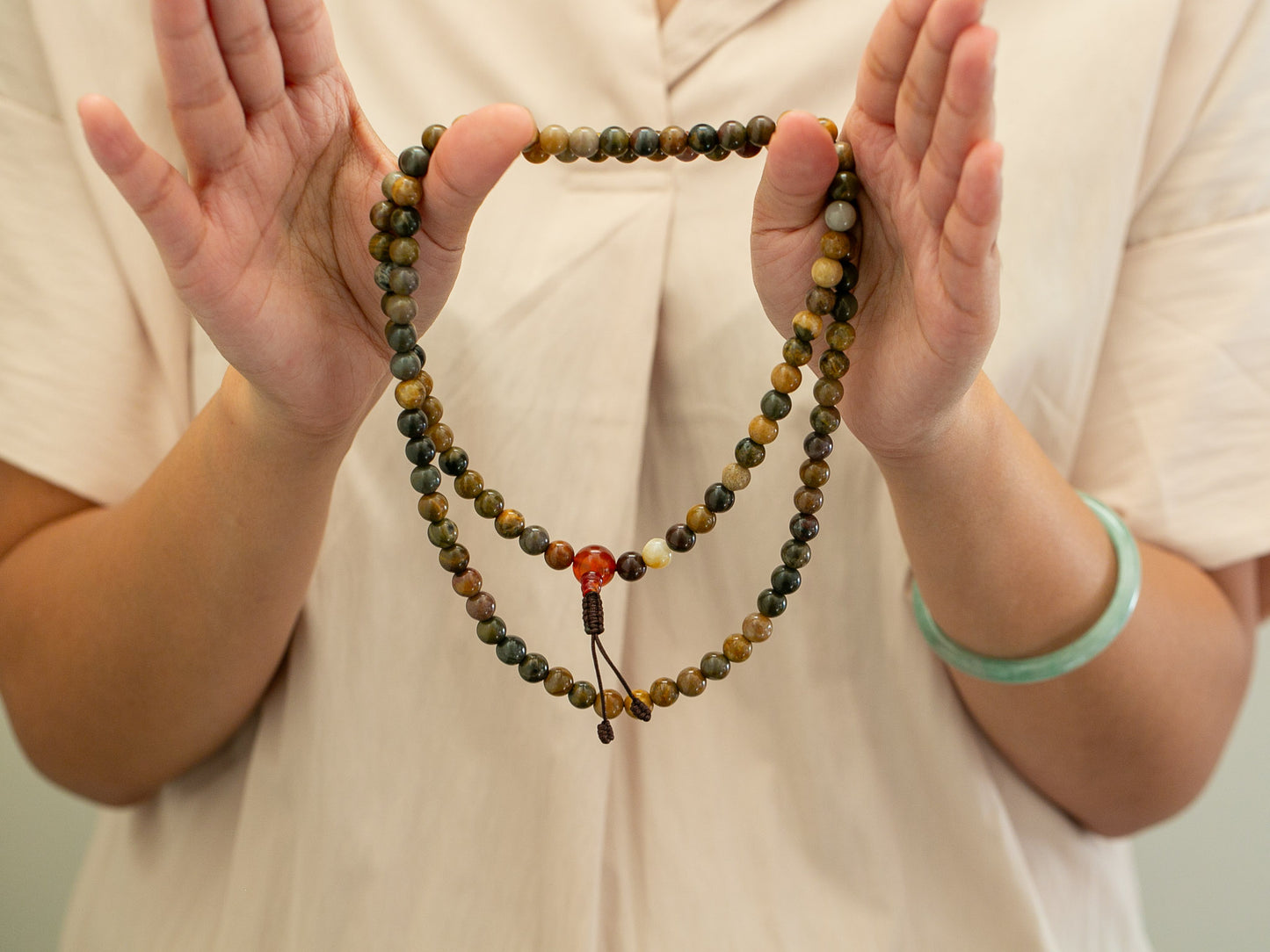 108 bead Riverstone Mala