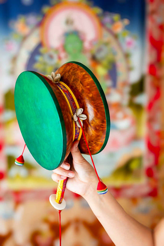 Small Chod Damaru Hand Drum #1