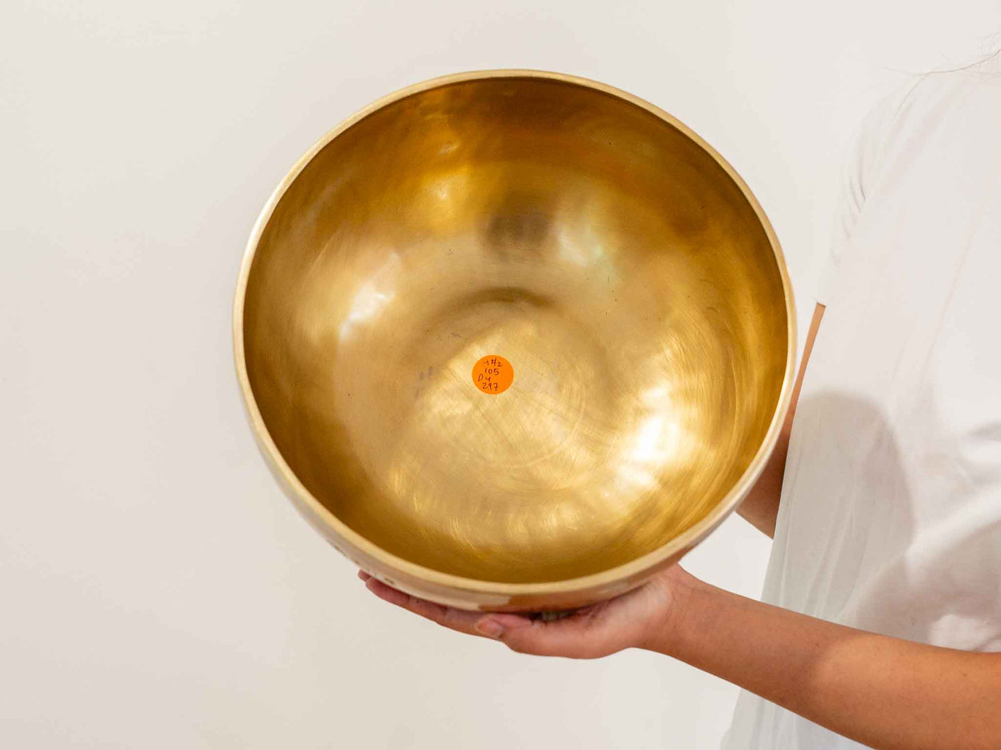 Hand Hammered Moon Singing Bowl - Base Note G#2 (105) Hz