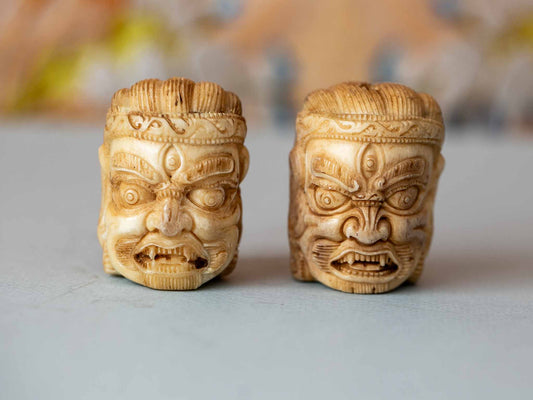 Mahakala Head in Yak bone