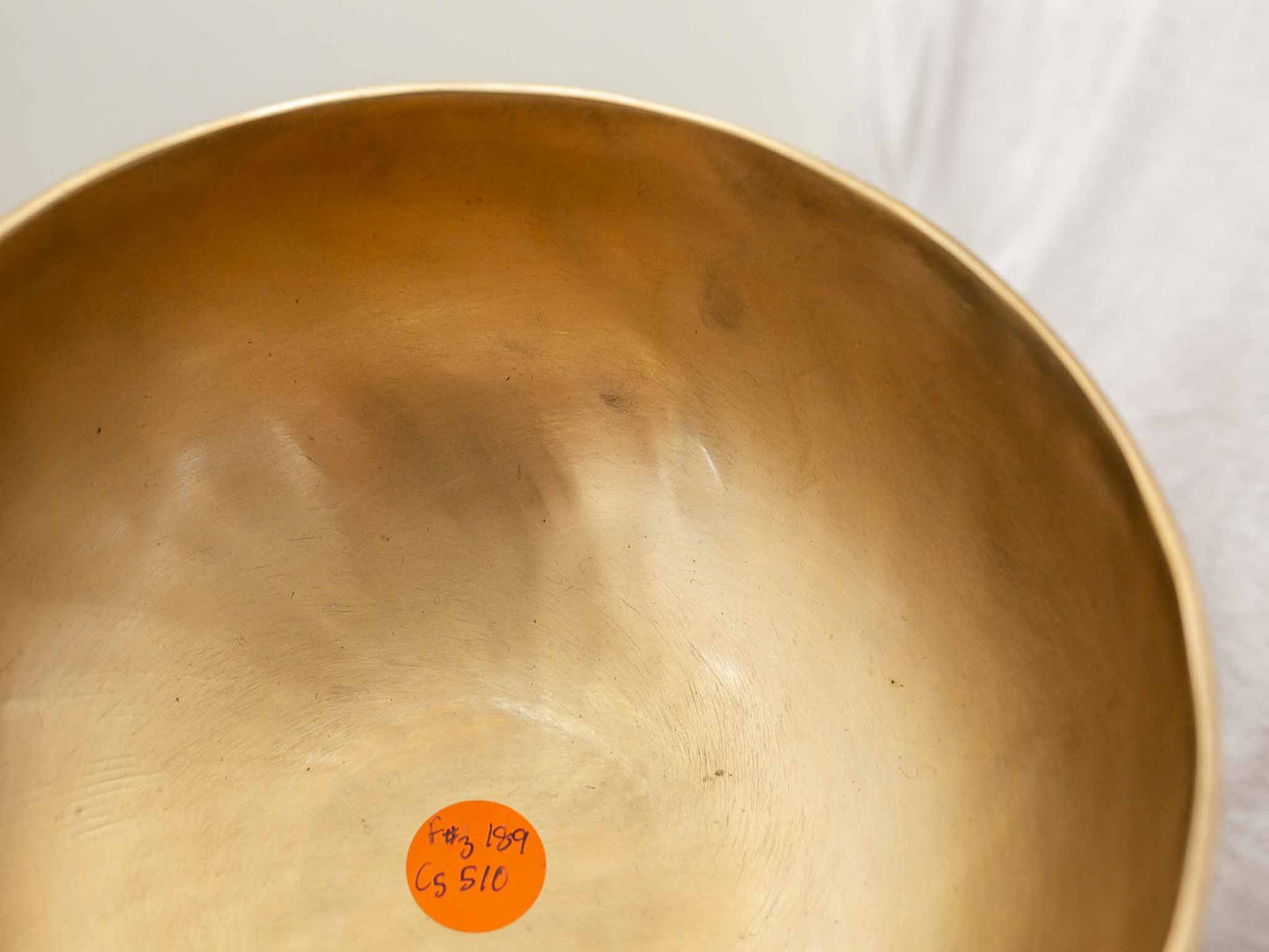 Hand Hammered Moon Singing Bowl - Base Note F#3 189 Hz