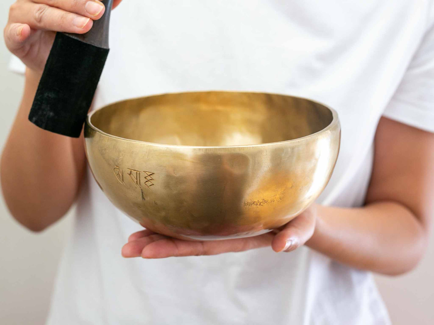 Hand Hammered Moon Singing Bowl - Base Note A#3 239 Hz