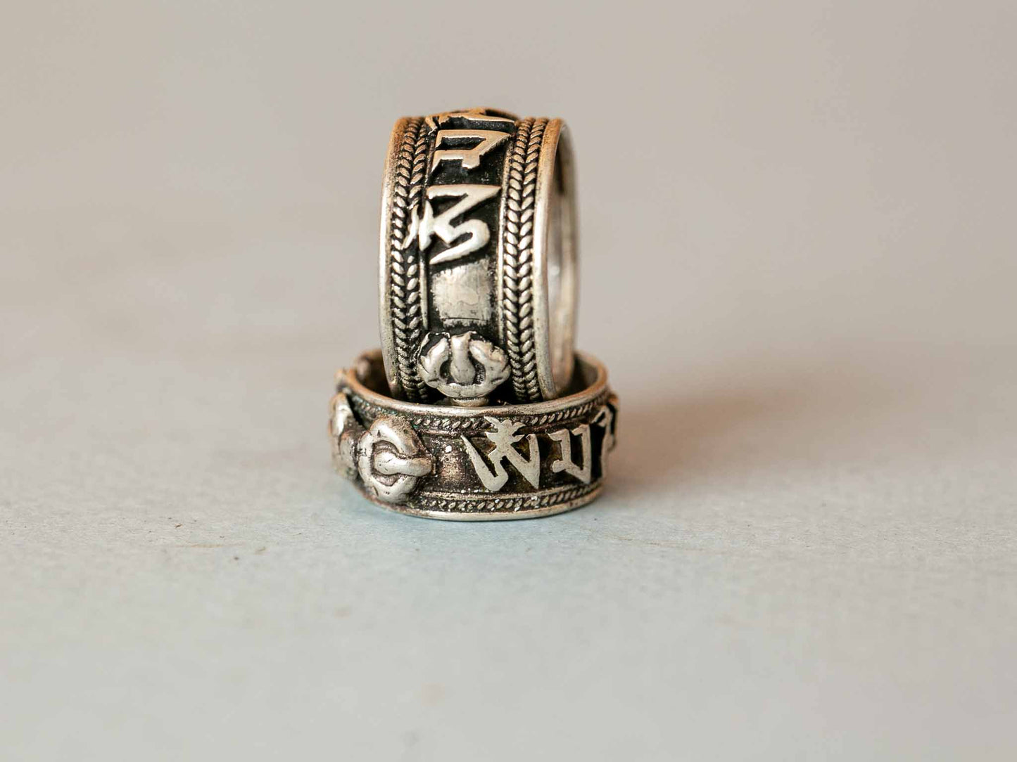Compassion Mantra Silver Ring