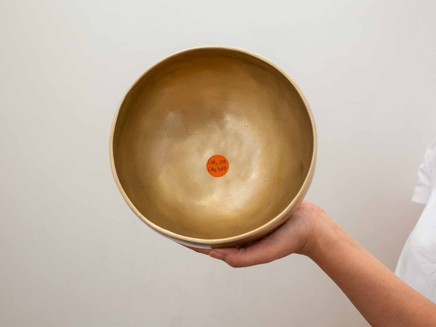 Hand Hammered Moon Singing Bowl - Base Note G#3 209 Hz