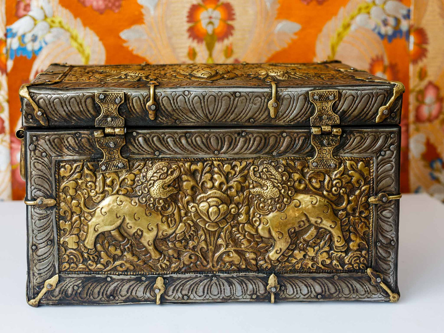Tibetan Metal Treasure Chest