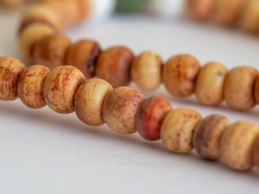 Impermanence Bone Mala in Natural Finish