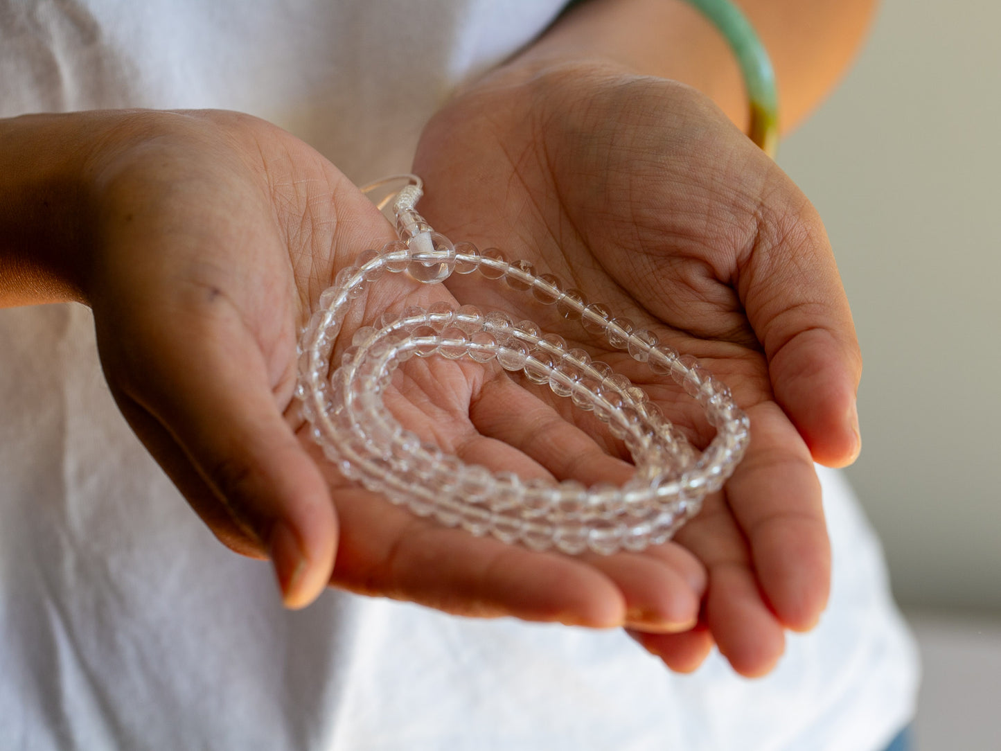 Himalayan Quartz Crystal Mala (2 sizes)