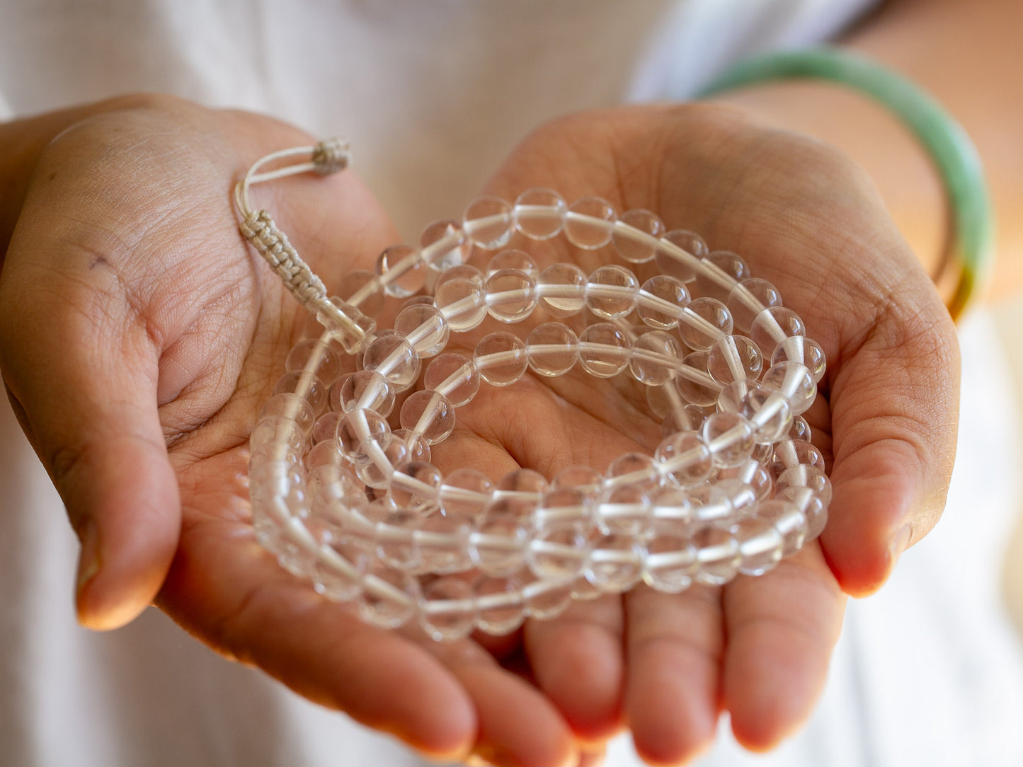Himalayan Quartz Crystal Mala (2 sizes)