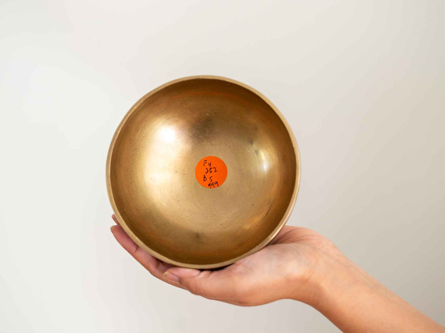 Hand Hammered Singing Bowl - Base Note F4 352