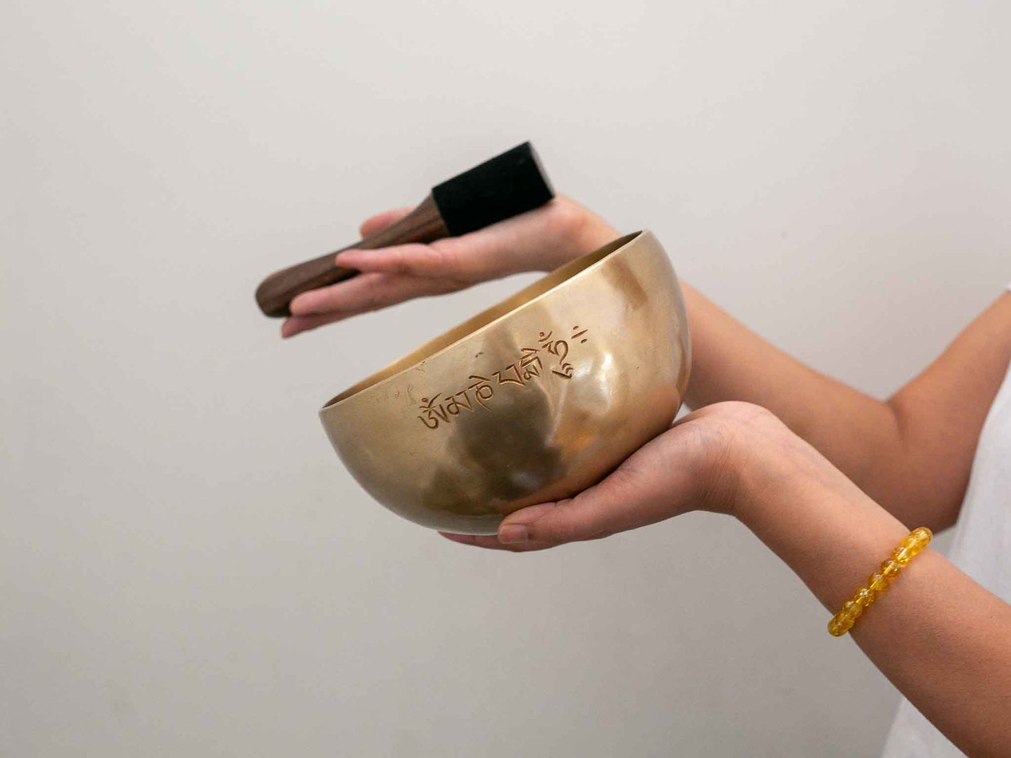 Hand Hammered Moon Singing Bowl - Base Note C4 257 Hz