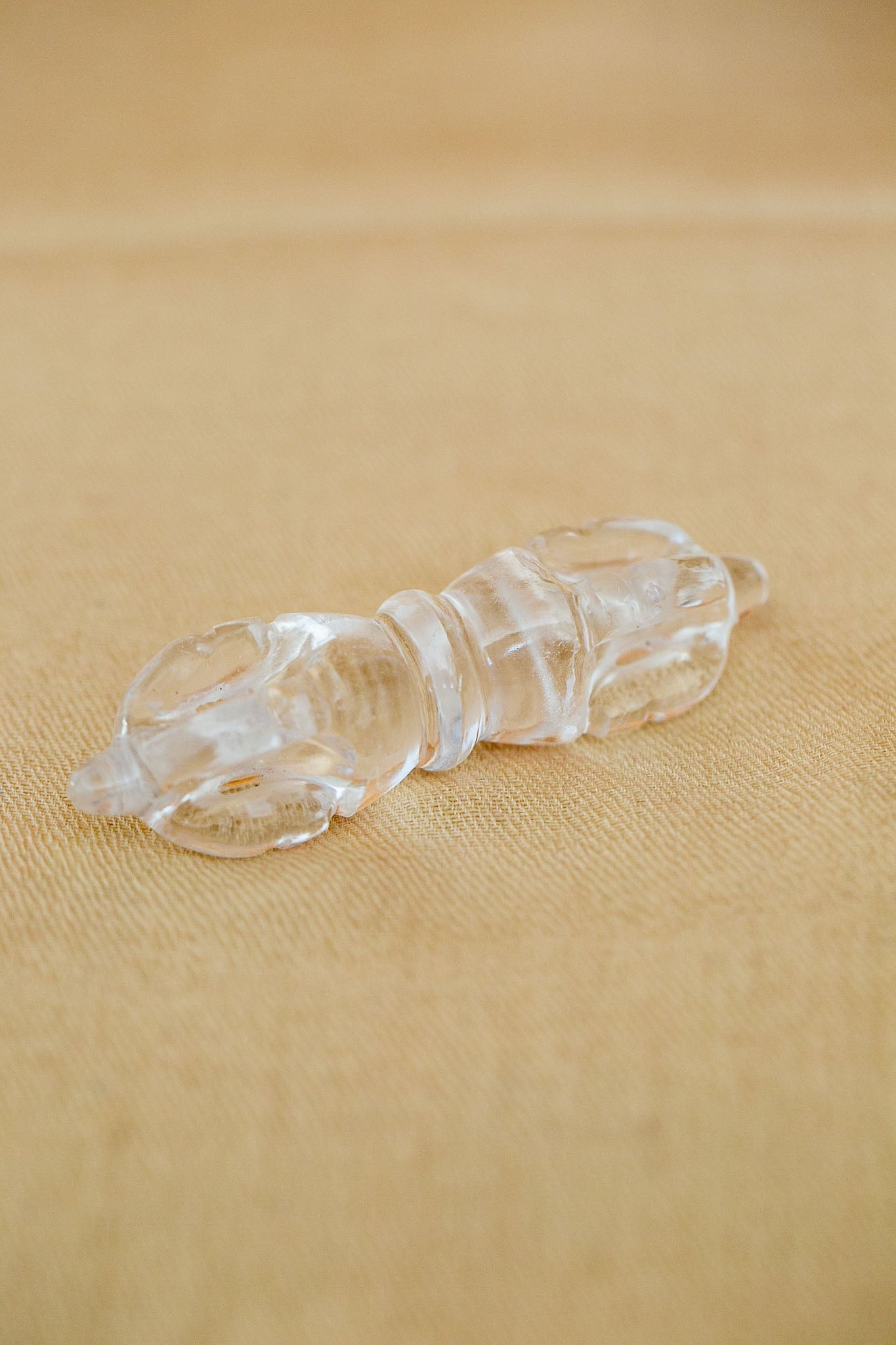 Small Super Clear Himalayan Quartz Crystal Vajra V3