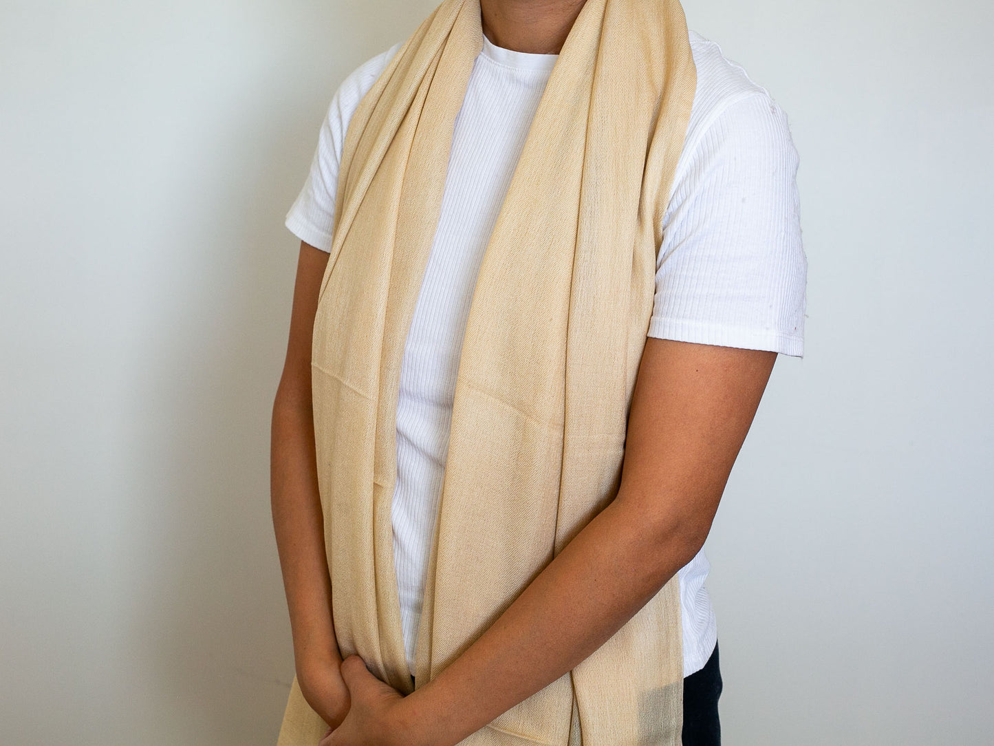 Cashmere and Silk Shawl (2 colours Blue & Butterscotch)