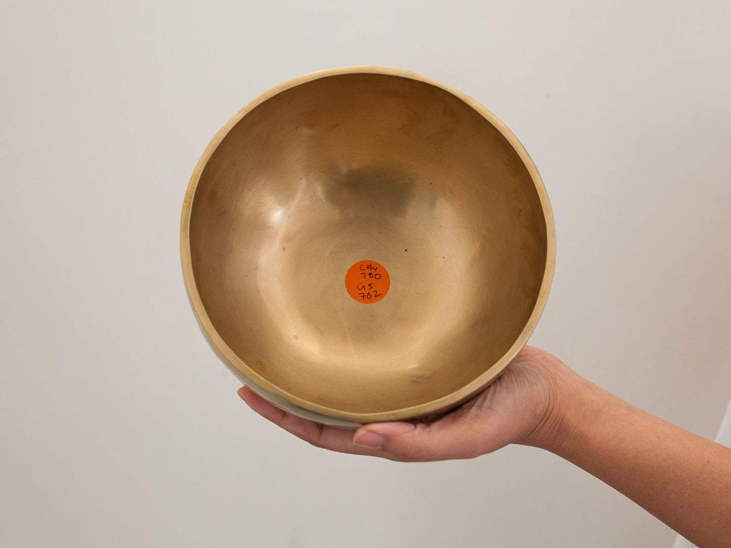 Hand Hammered Moon Singing Bowl - Base Note C#4 280 Hz