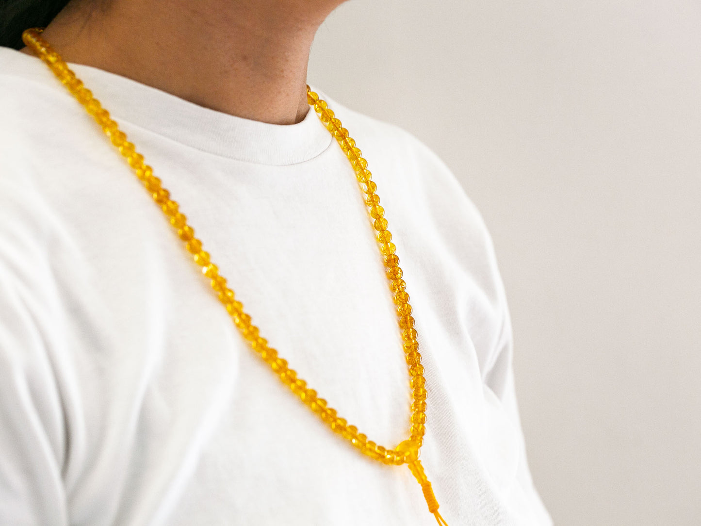 6-7mm 108 beads Citrine Mala