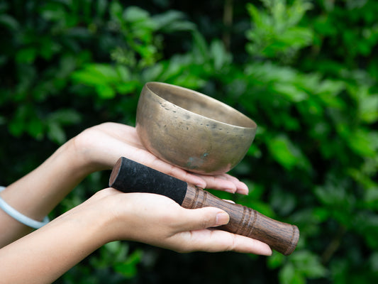 Small Old 'Tara' Singing Bowl - Base Note D4 (297 Hz)