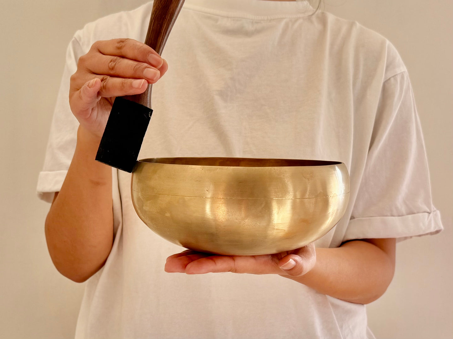 17.5 cms Easy Play Singing Bowl – G3 194 Hz